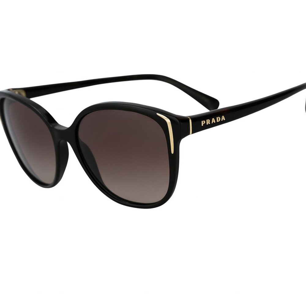 Prada SPR 010 1AB-3M1 Black Oversized Sunglasses 55-17 140 w/ Case – Never Worn - Picture 9 of 10